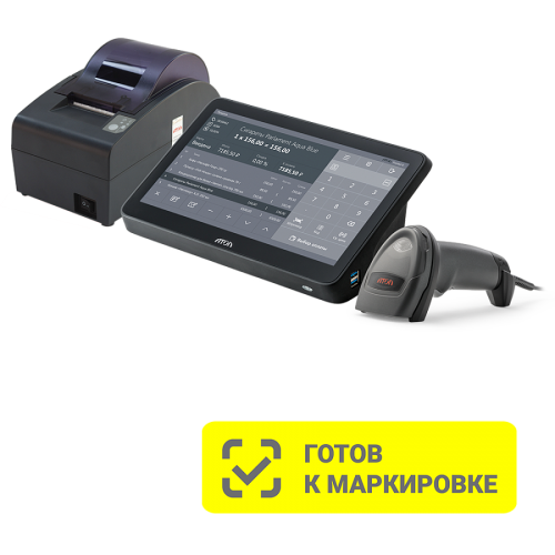 POS-система АТОЛ Mark Optima (АТОЛ 50Ф без ФН, Windows 10 IoT, Frontol 6, POS-терминал, 11.6", сканер ШК АТОЛ Impulse 12) купить во Владивостоке